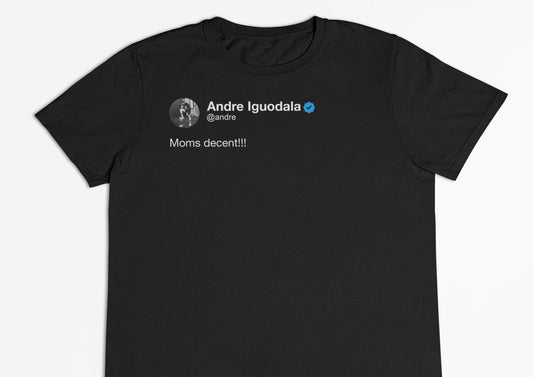 Andre Iguodala "Moms Decent" Tweet T-Shirt